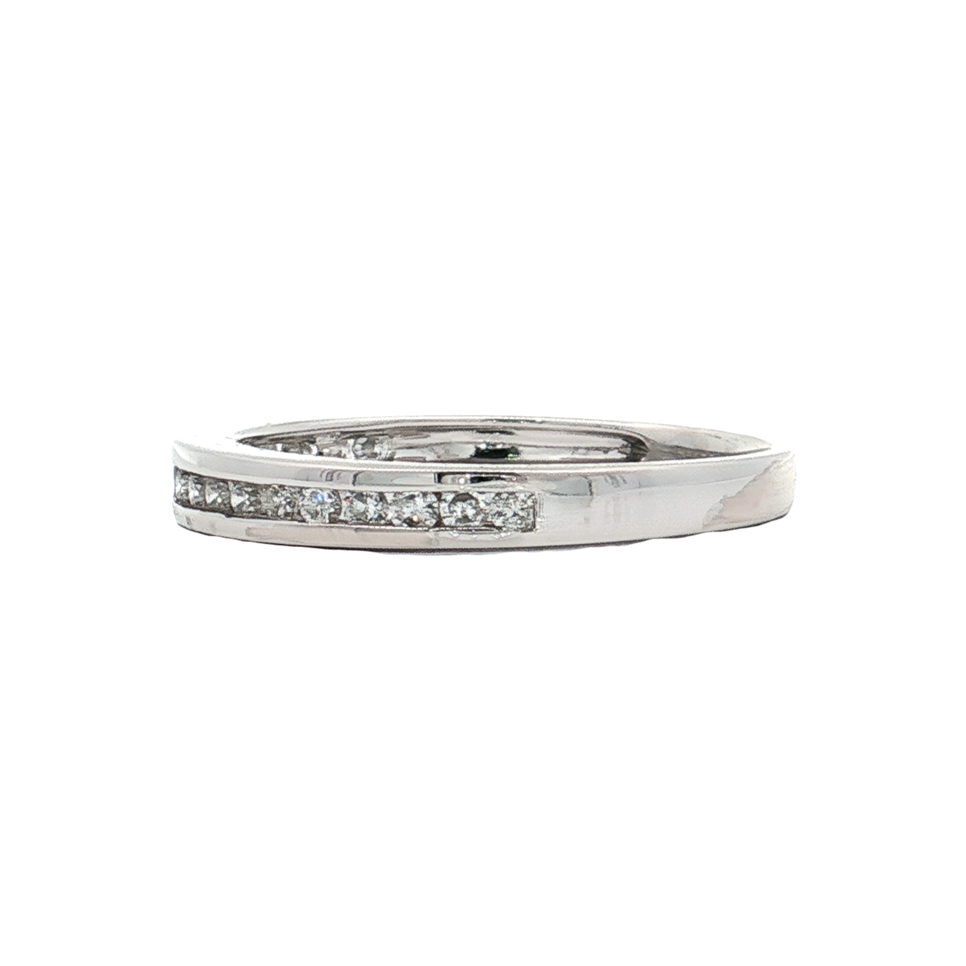 White Gold Diamond Wedding Band