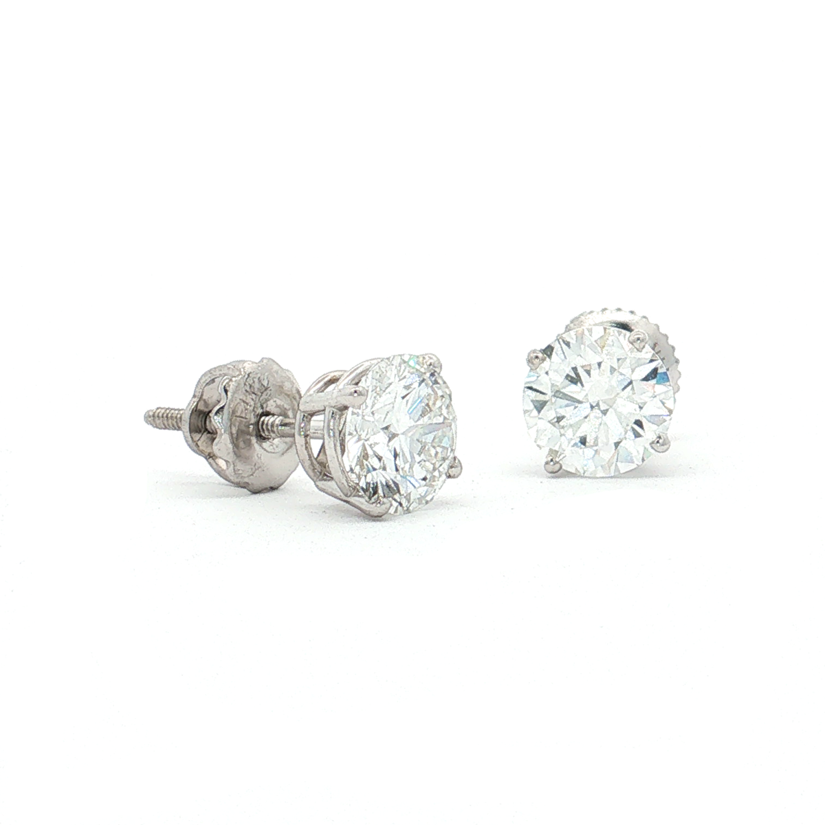 White Gold Lab-Diamond Studs