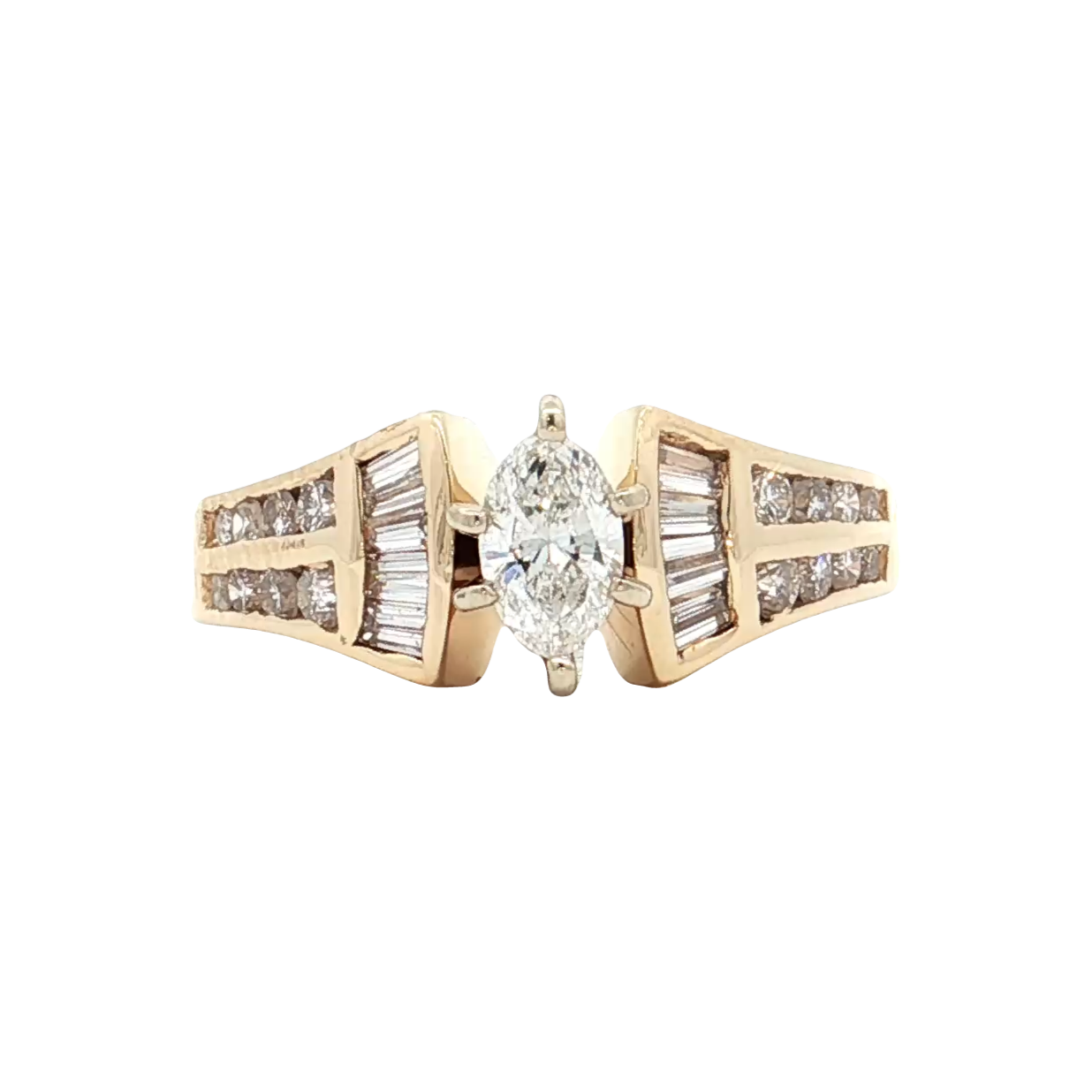 Yellow Gold Diamond Bridal Ring