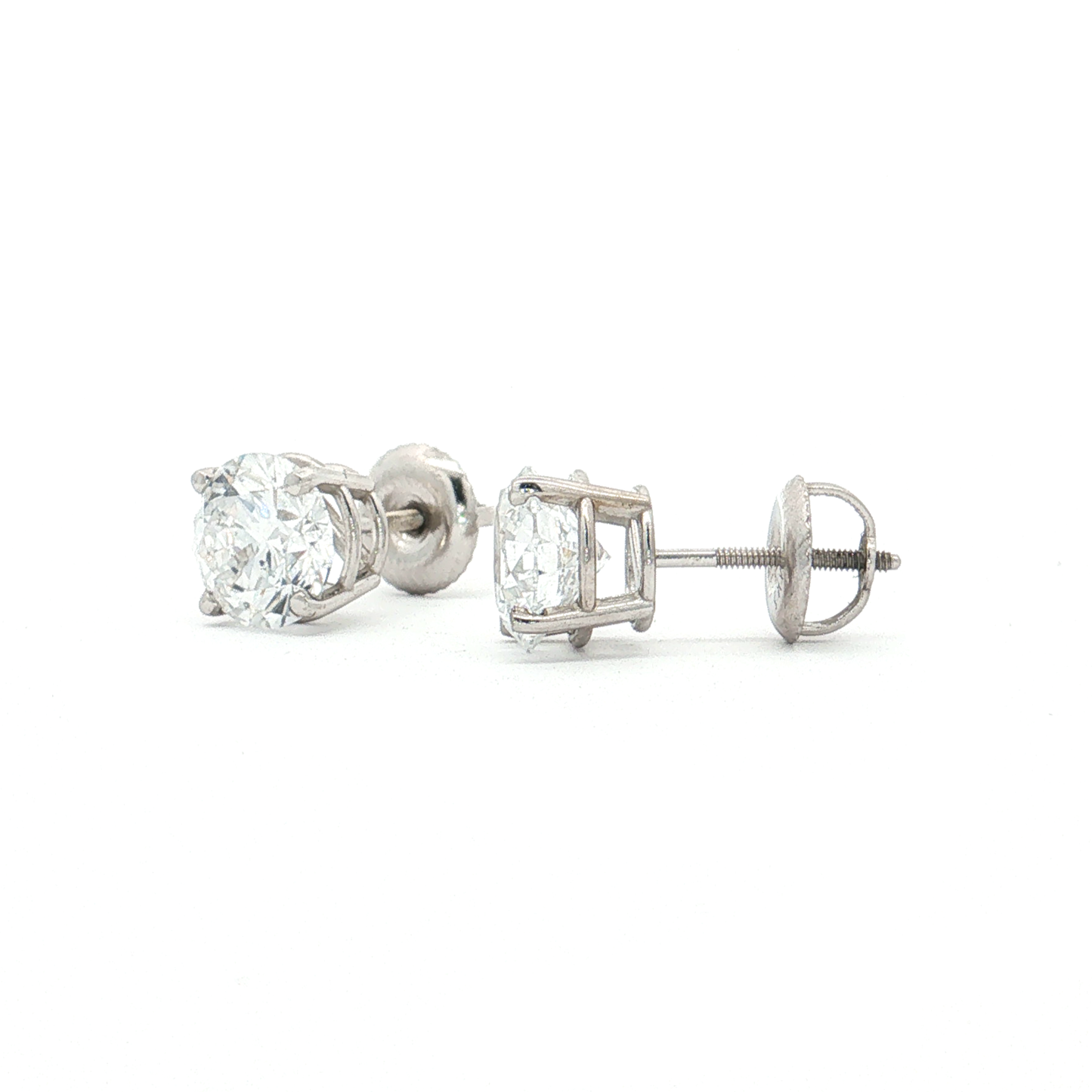 White Gold Lab-Diamond Studs