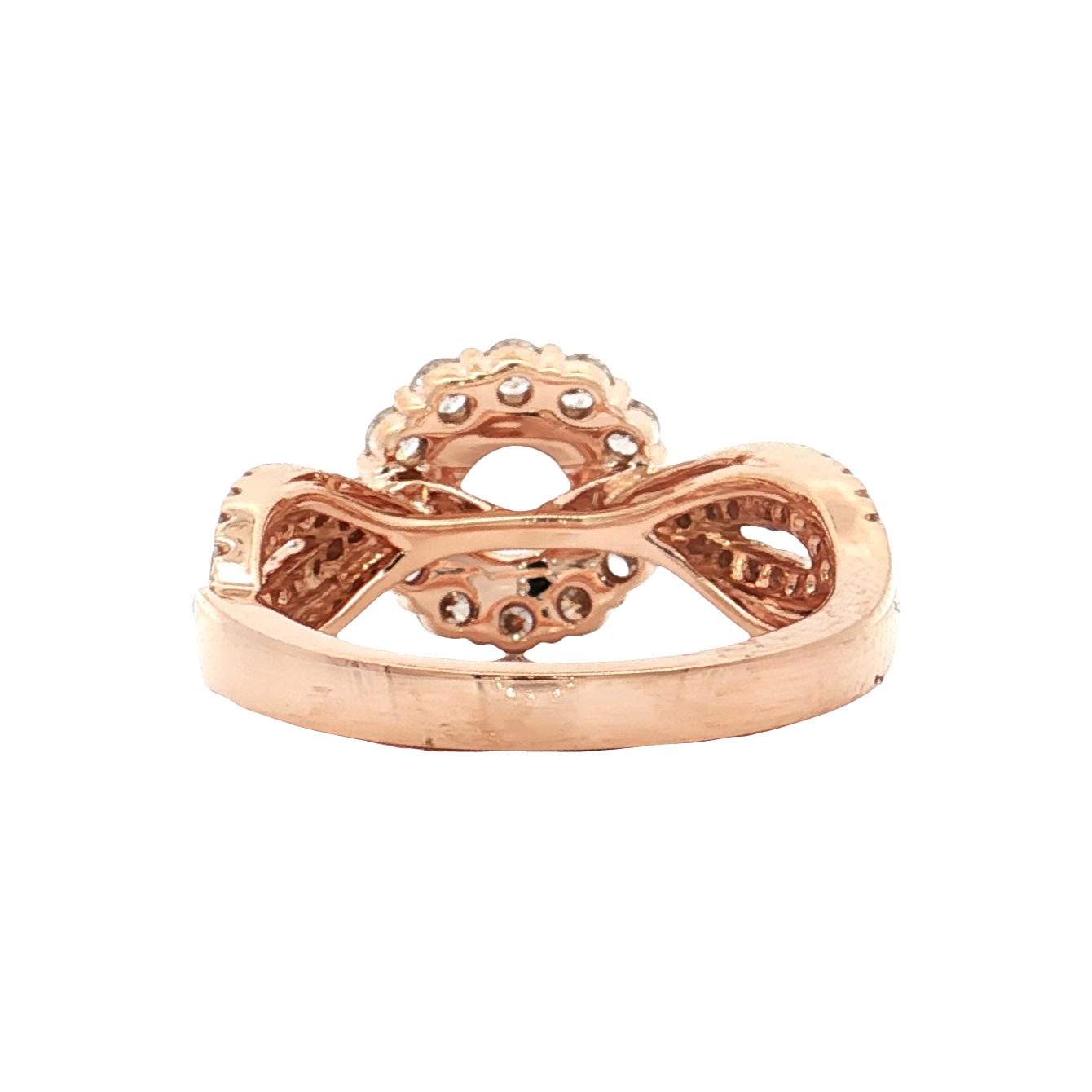 Rose Gold Diamond Bridal Setting