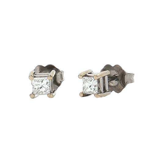 White Gold Diamond Studs