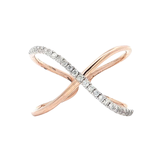 Rose Gold Diamond Fashion Ring