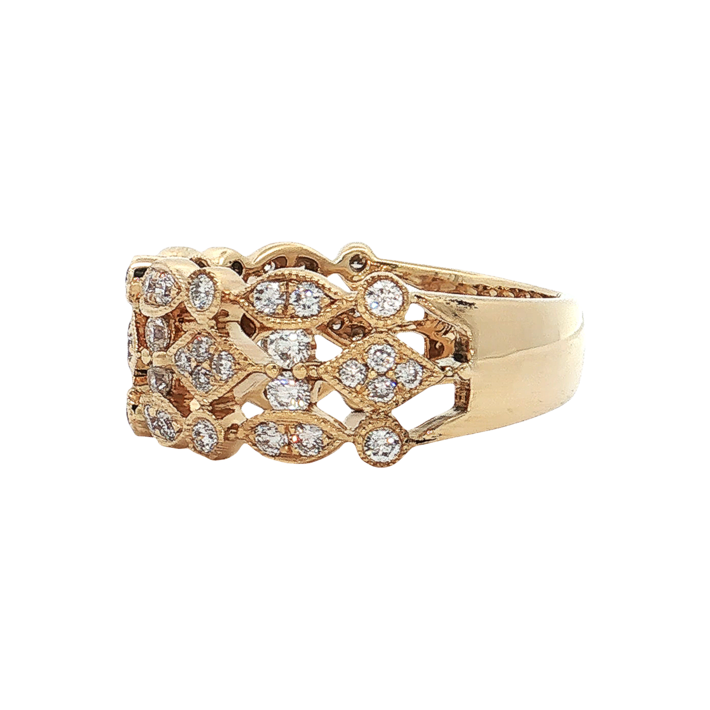 Yellow Gold Diamond Fashion Ring