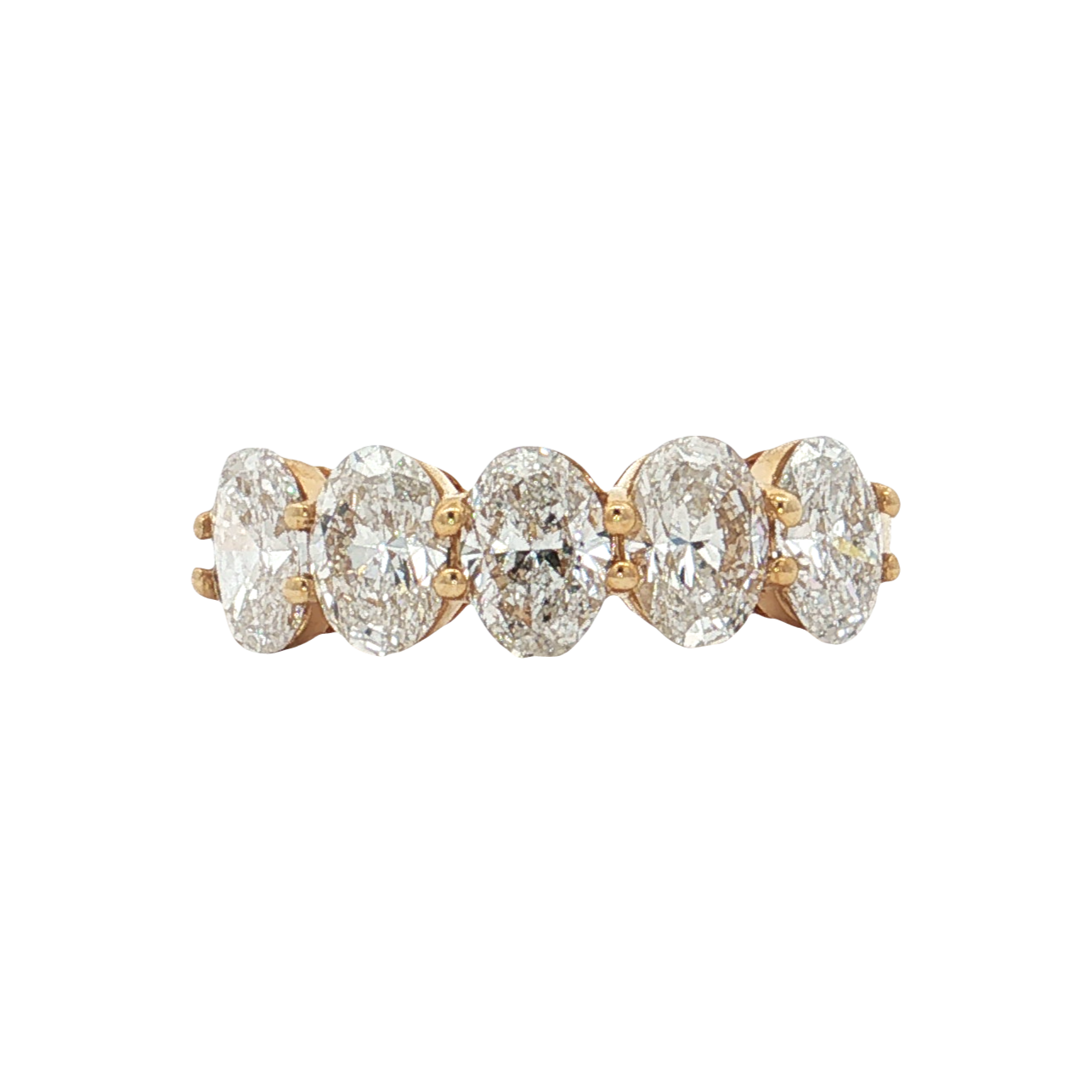 Yellow Gold Lab-Diamond Band