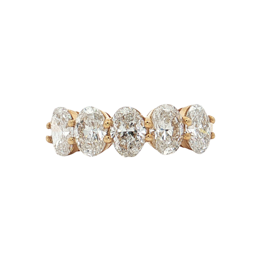 Yellow Gold Lab-Diamond Band