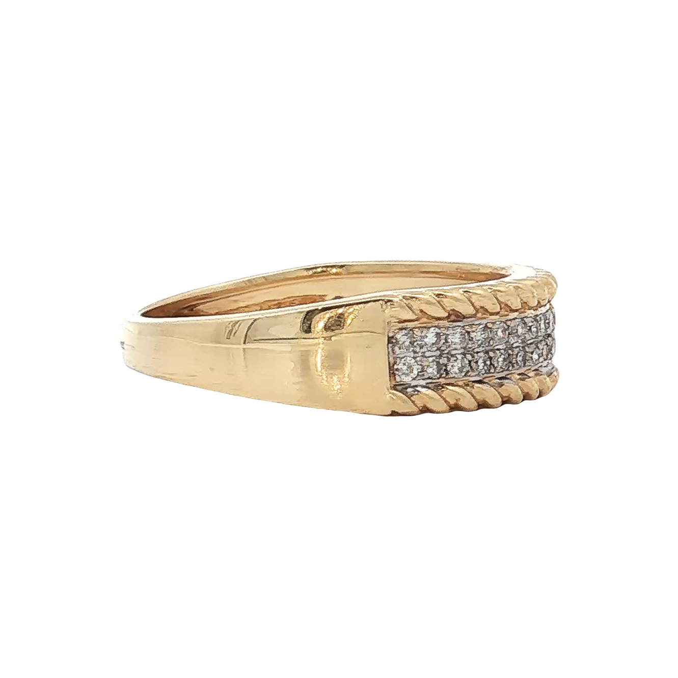 Yellow Gold Diamond Wedding Band