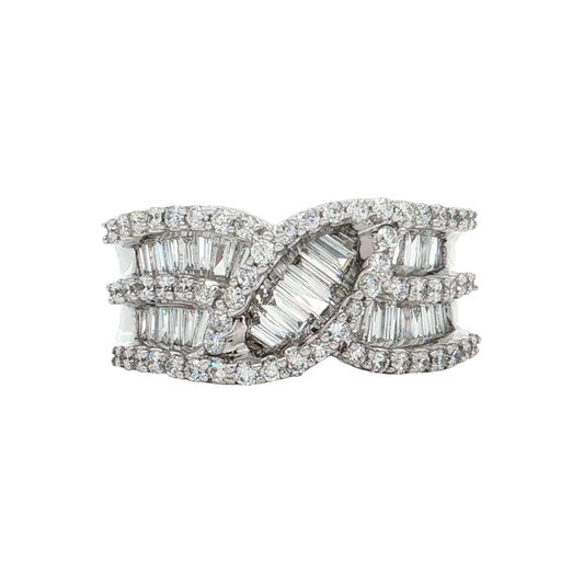 White Gold Diamond Fashion Ring