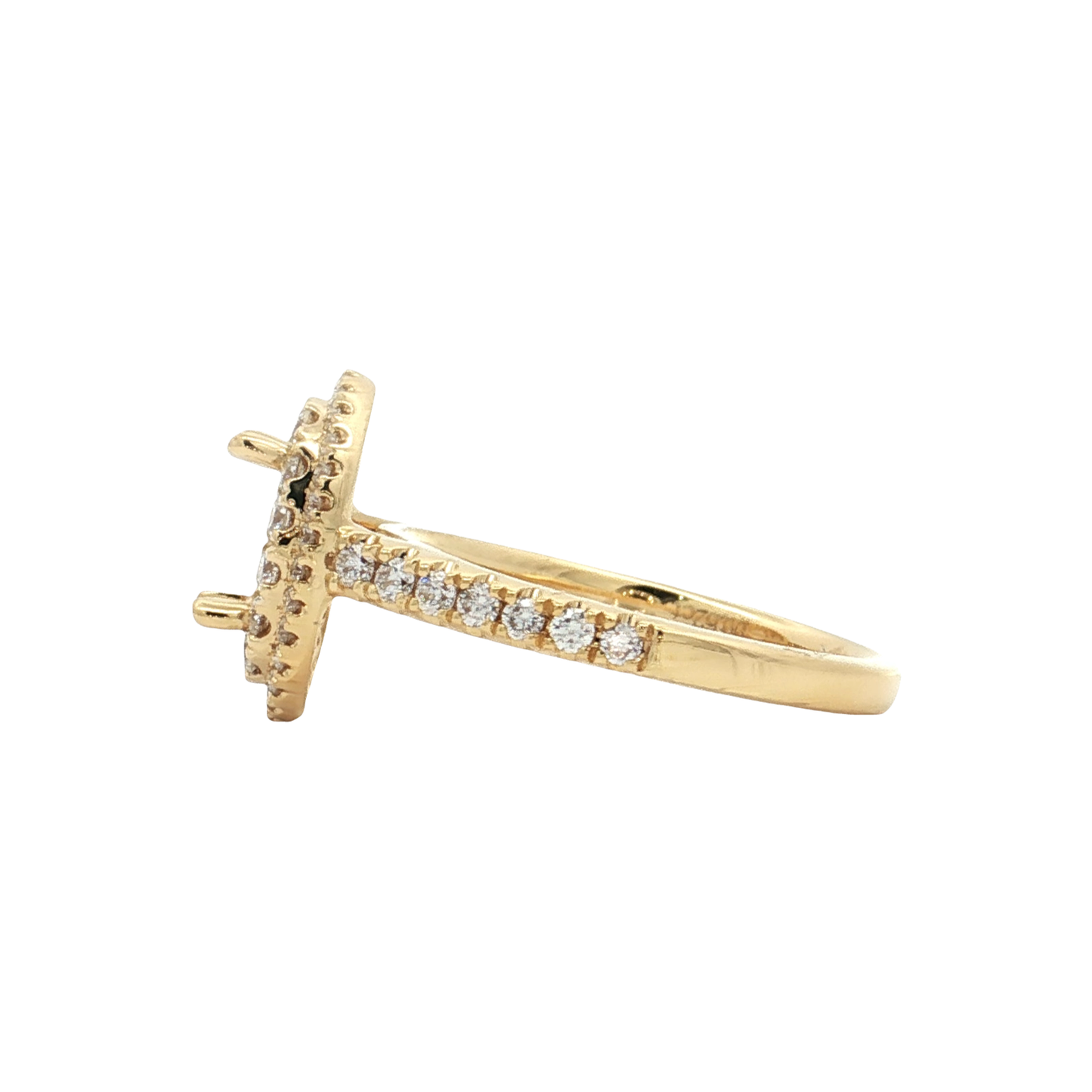 Yellow Gold Diamond Bridal Setting