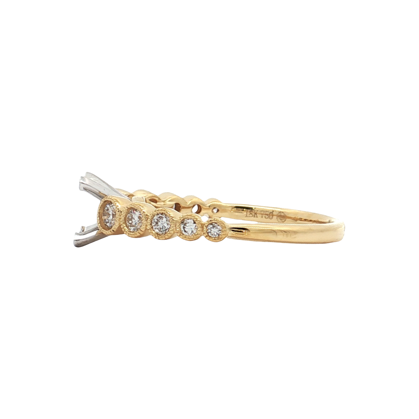 Yellow Gold Diamond Bridal Setting