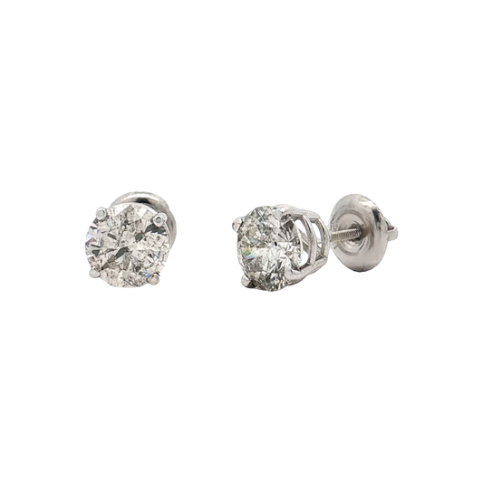 White Gold Diamond Studs