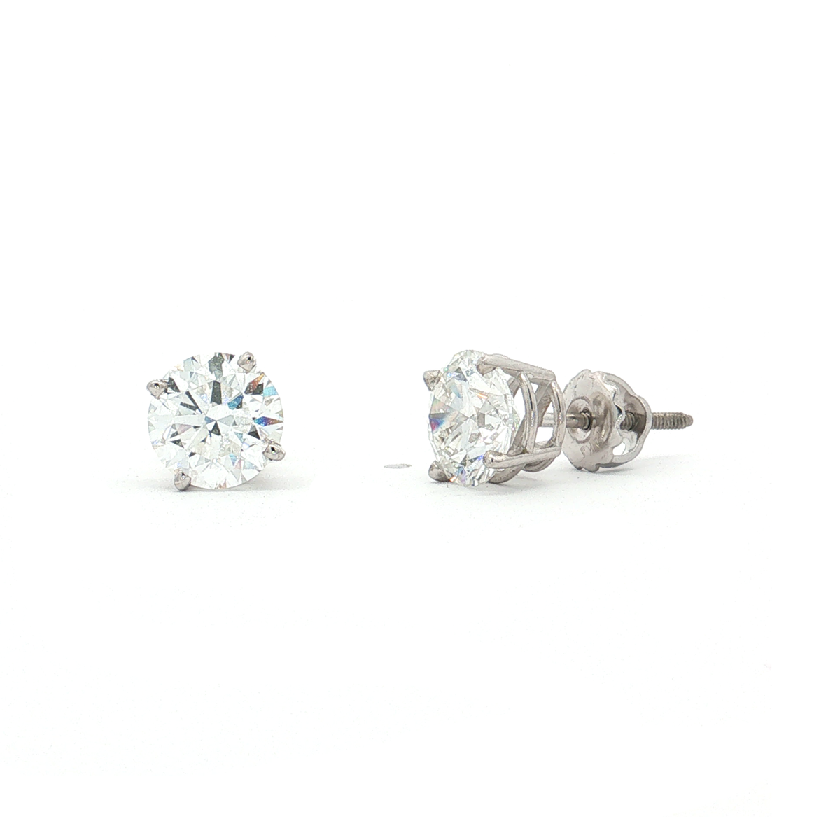 White Gold Lab-Diamond Studs