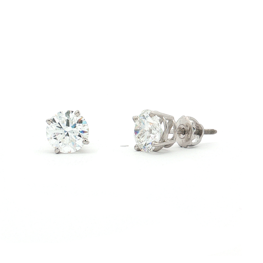 White Gold Lab-Diamond Studs