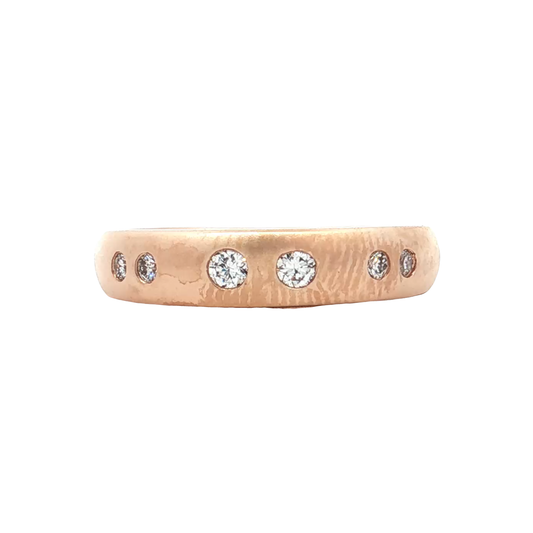 Rose Gold Diamond Wedding Band