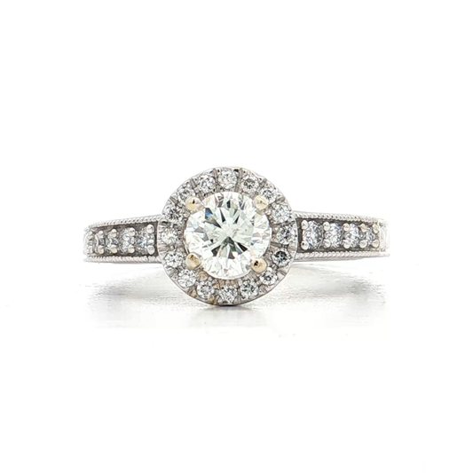 White Gold diamond Bridal Ring