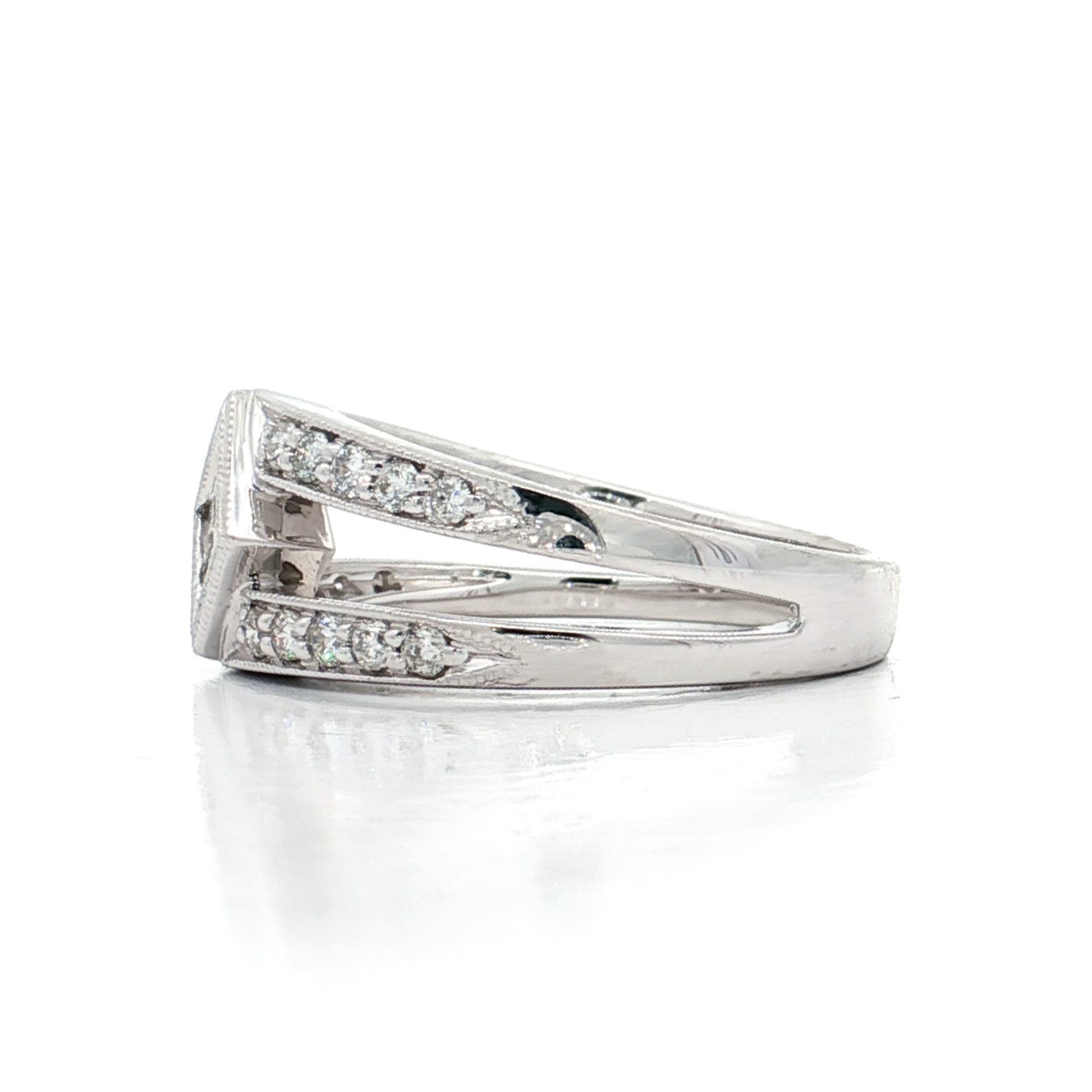 White Gold Diamond Bridal Ring