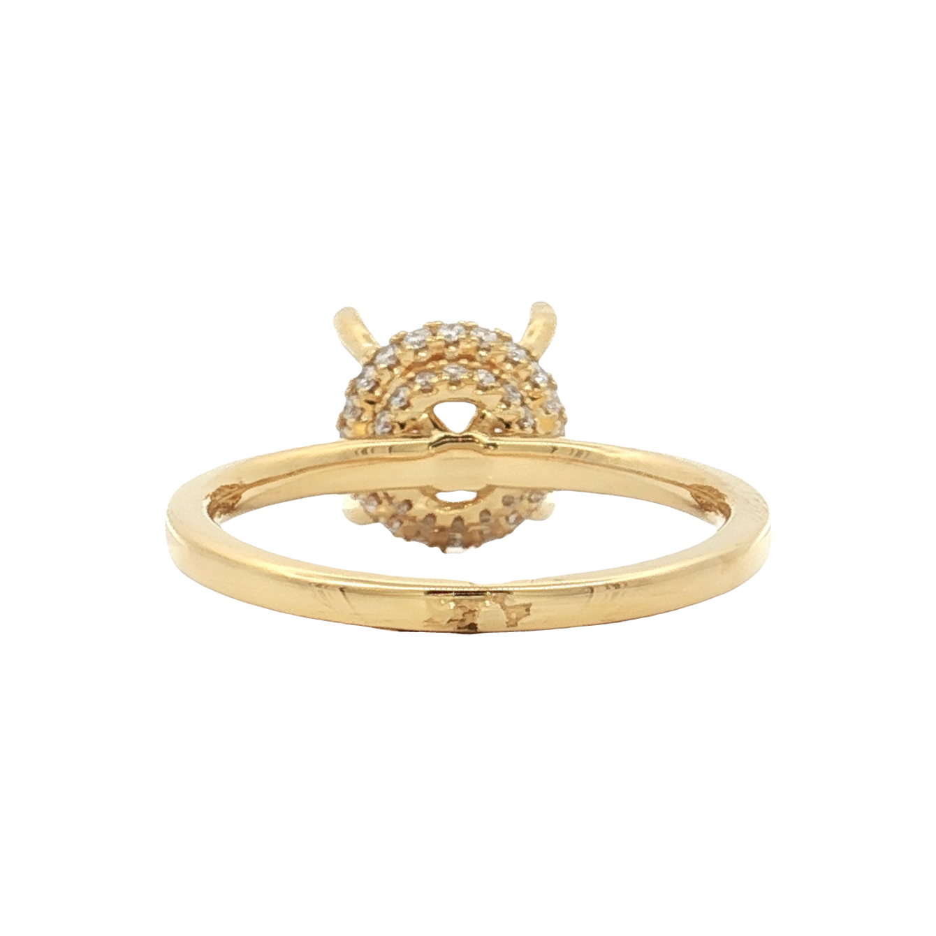 Yellow Gold Diamond Bridal Setting