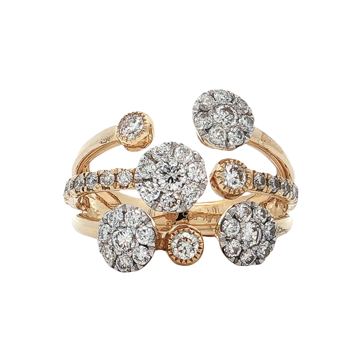 Yellow Gold Diamond Fashion Ring