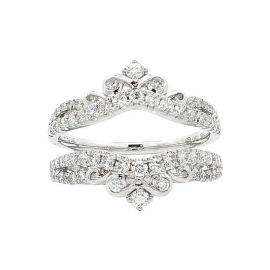 White Gold Diamond Ring Guard