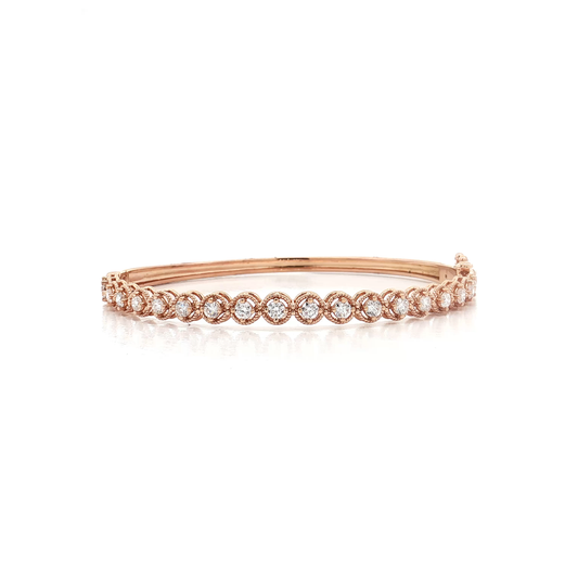 Rose Gold Diamond Bangle