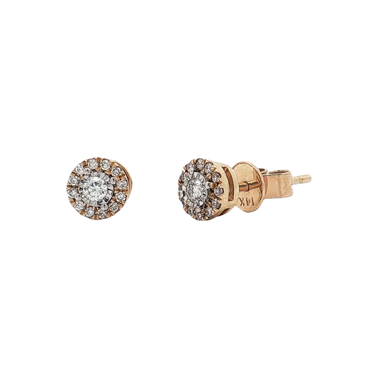 Yellow Gold Diamond Studs