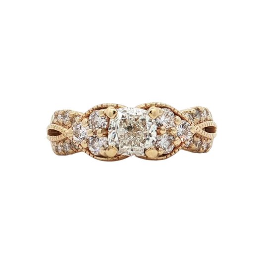 Yellow Gold Diamond Bridal Ring