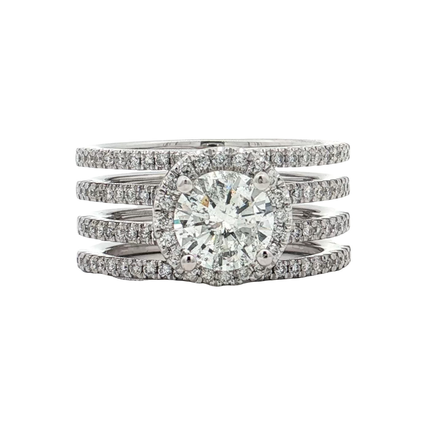 White Gold Diamond Bridal Ring