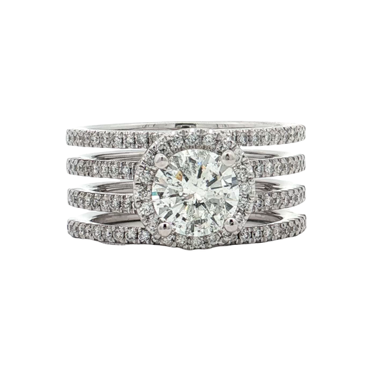 White Gold Diamond Bridal Ring
