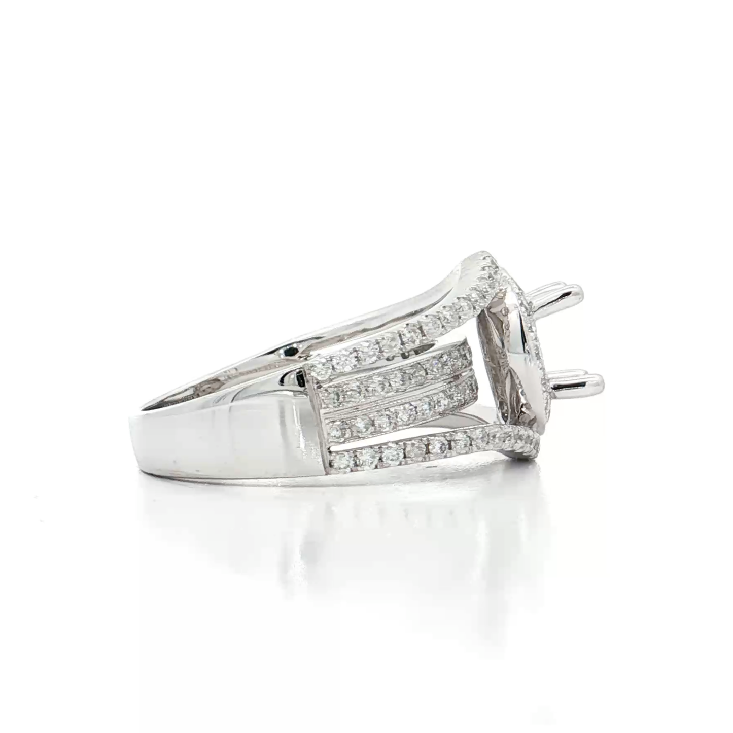 White Gold Diamond Bridal Setting