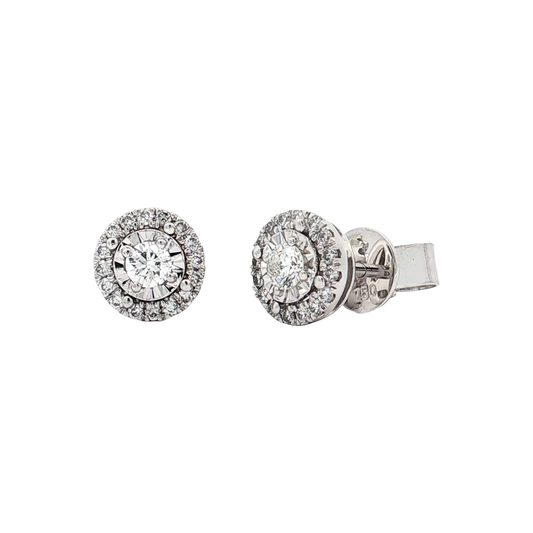 White Gold Diamond Studs