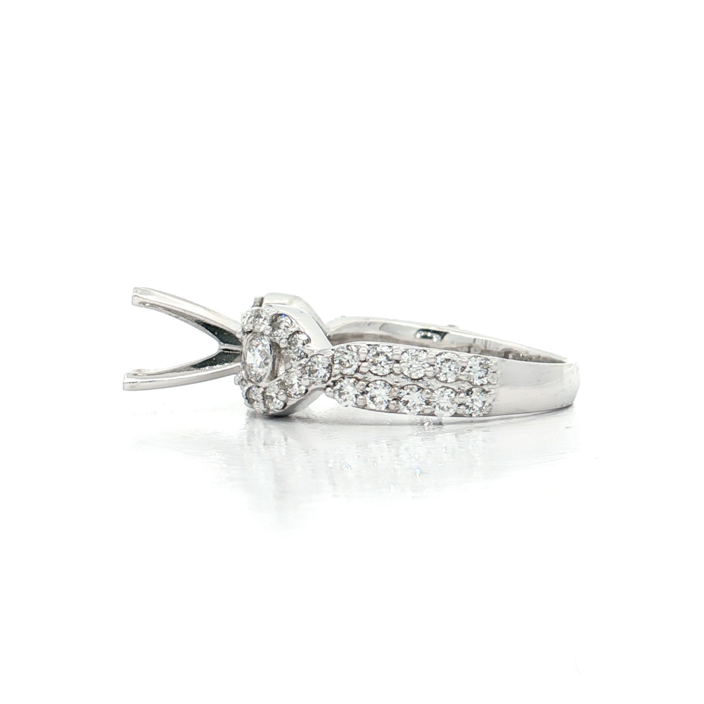 White Gold Diamond Bridal Setting