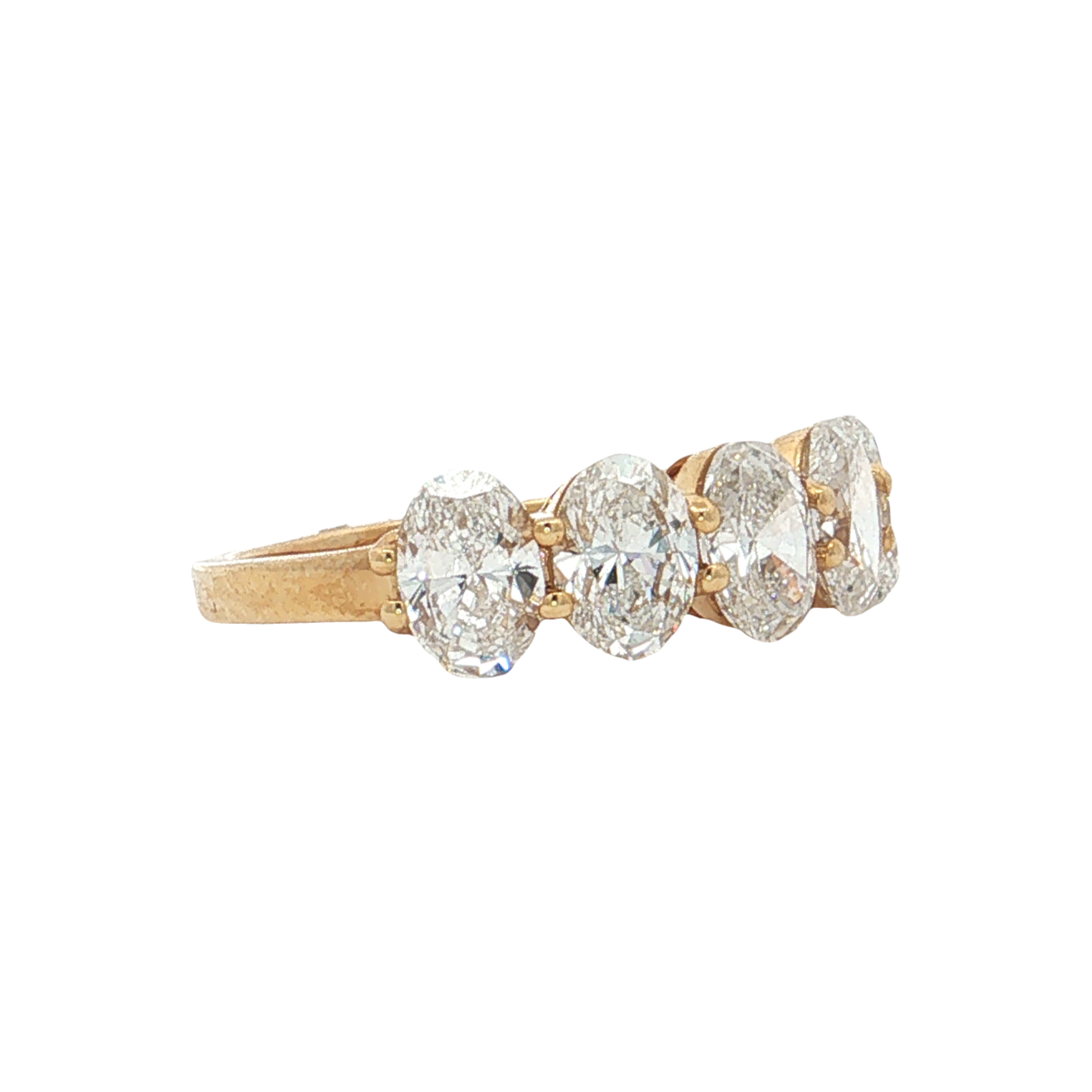 Yellow Gold Lab-Diamond Band