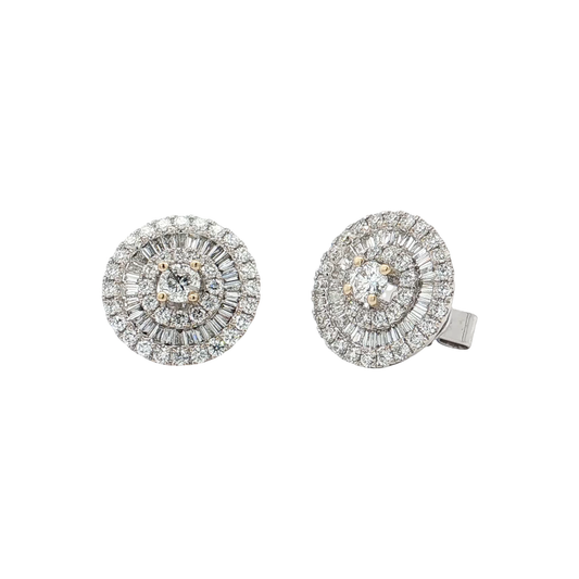 White Gold Diamond Studs