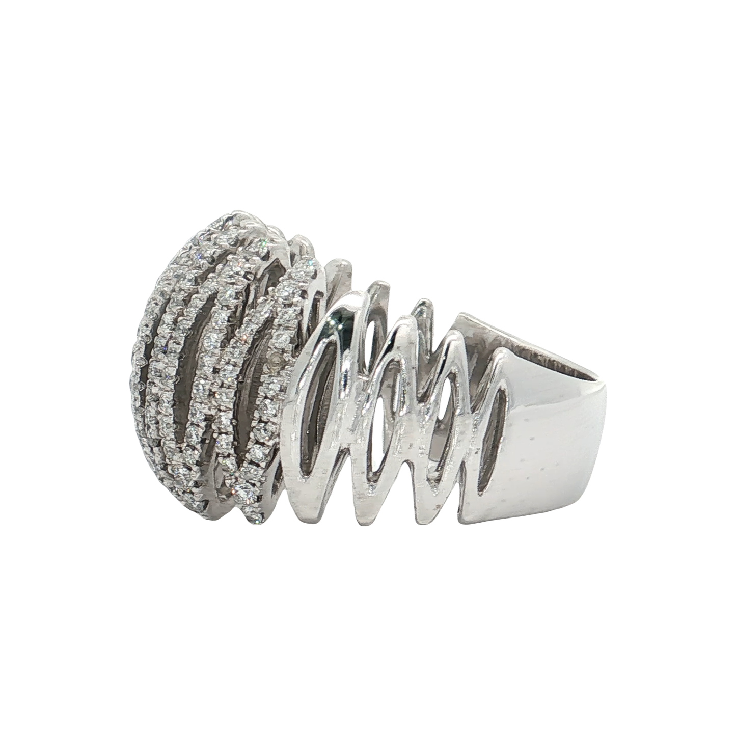 White Gold Diamond Fashion Ring