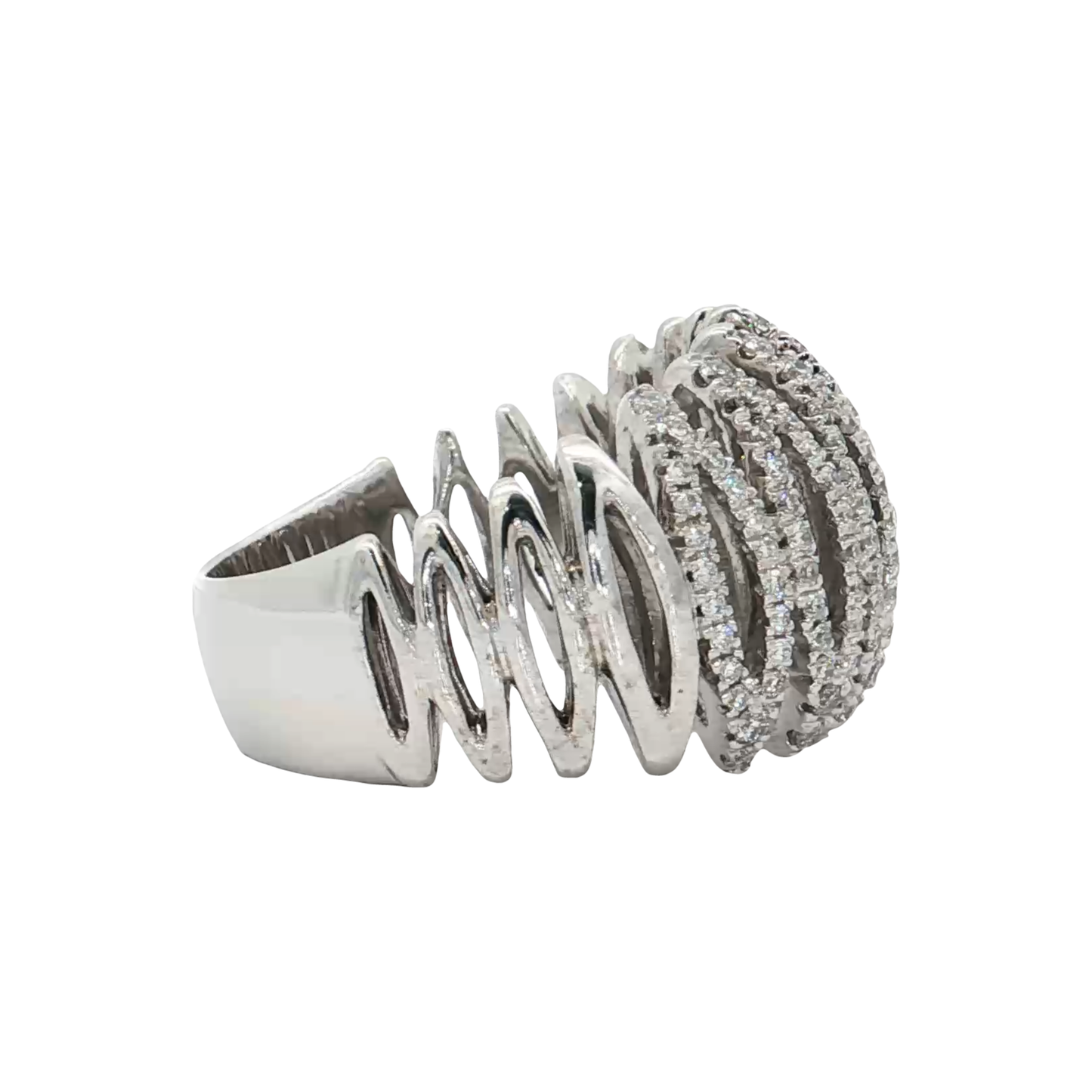 White Gold Diamond Fashion Ring