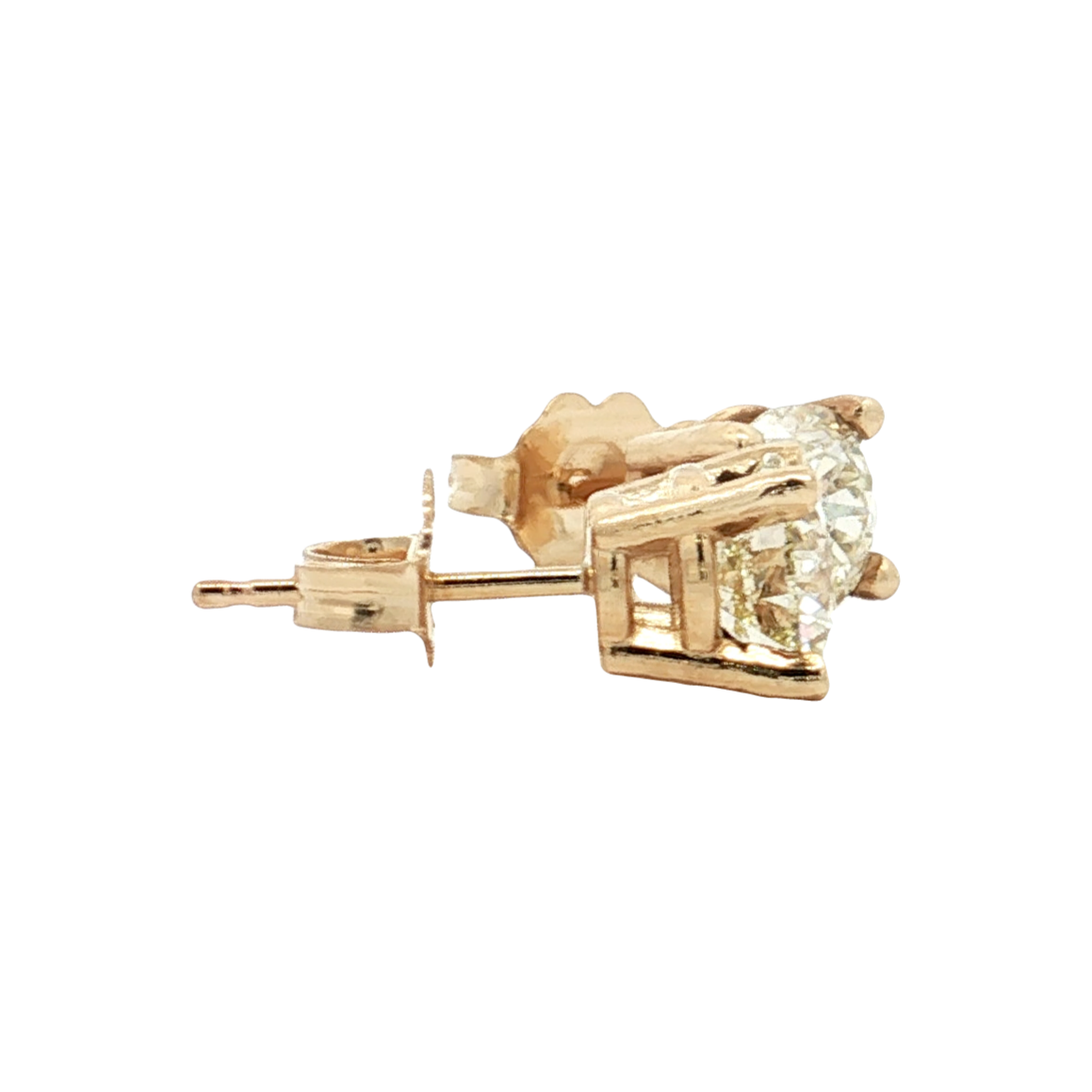 Yellow Gold Diamond Studs