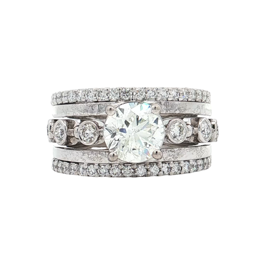 White Gold Diamond Bridal Ring