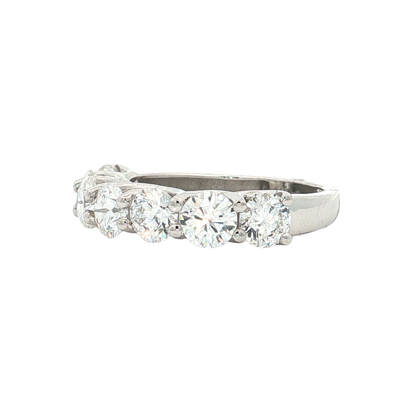White Gold Lab-Diamond Band