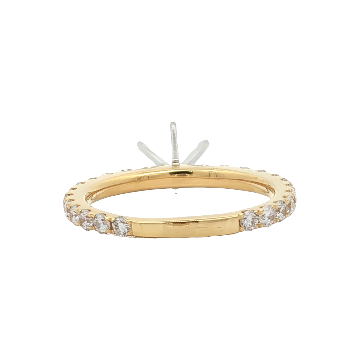 Yellow Gold Diamond Bridal Setting