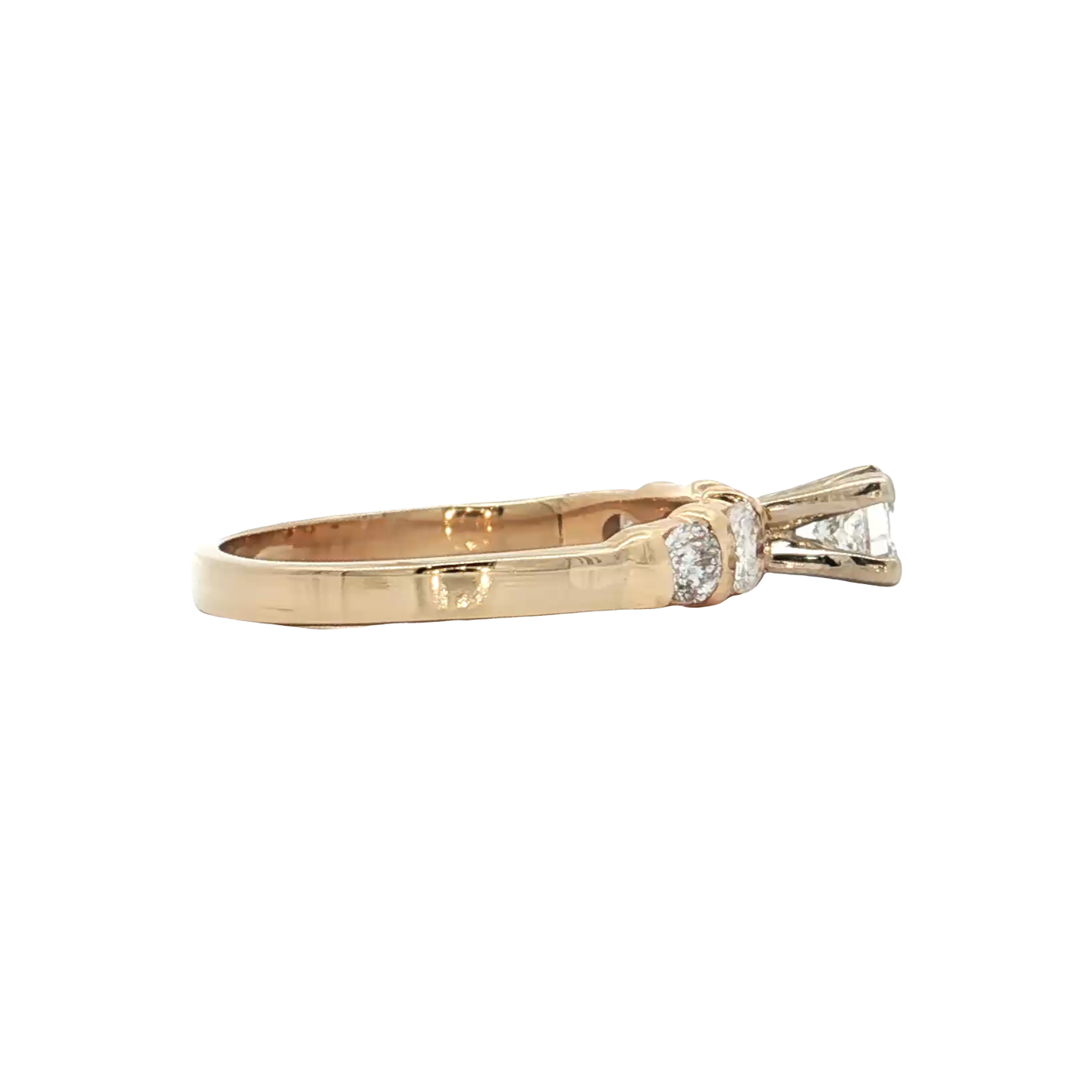 Yellow Gold Diamond Bridal Ring