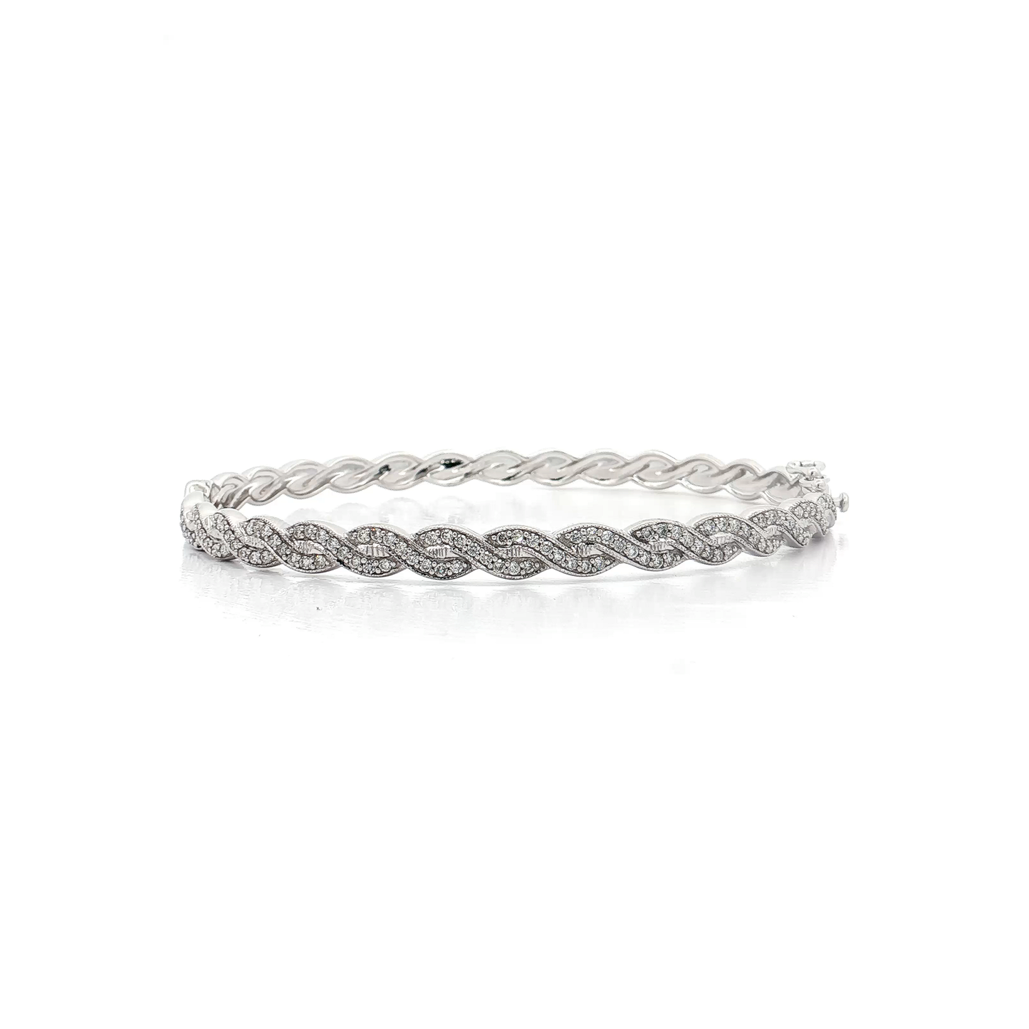White Gold Diamond Bangle