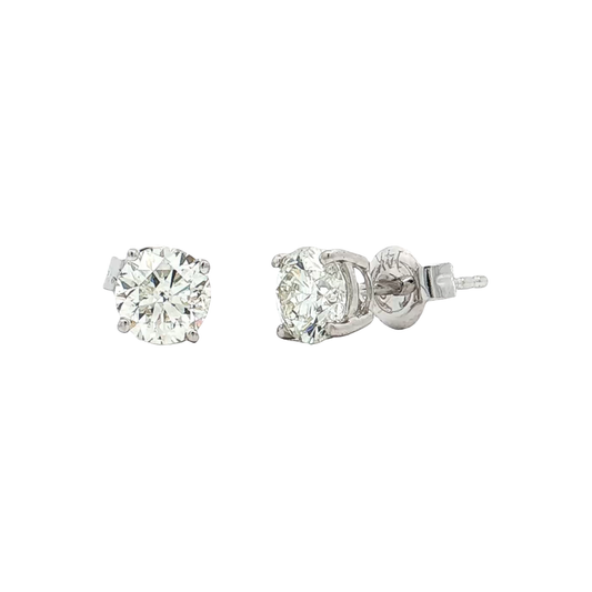 White Gold Diamond Studs
