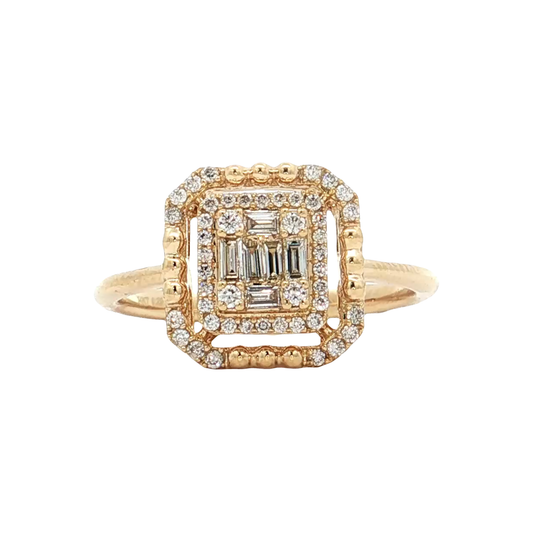 Yellow Gold Diamond Bridal Ring