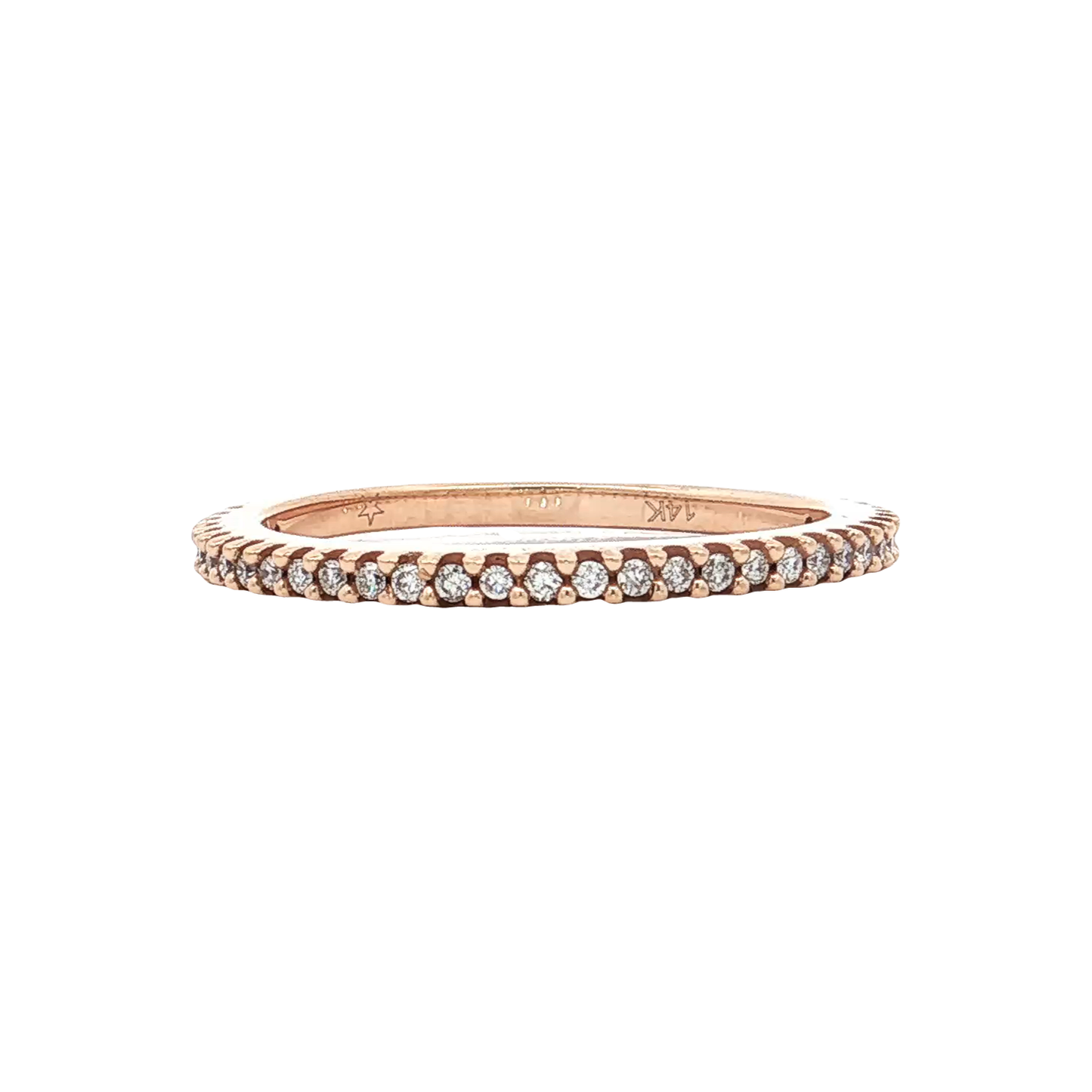 Rose Gold Diamond Wedding Band