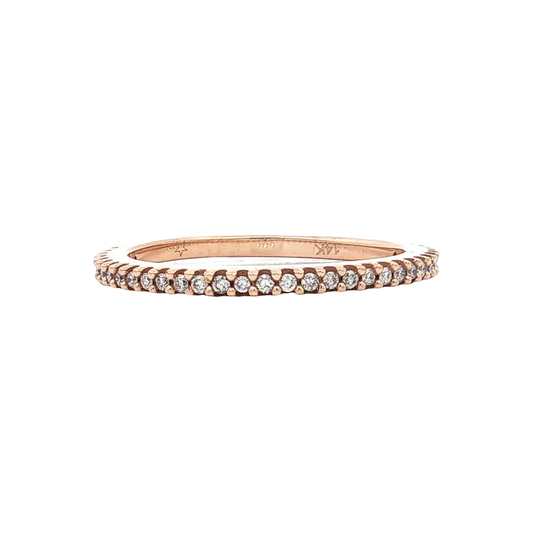 Rose Gold Diamond Wedding Band