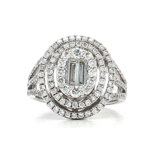 White Gold Diamond Bridal Ring