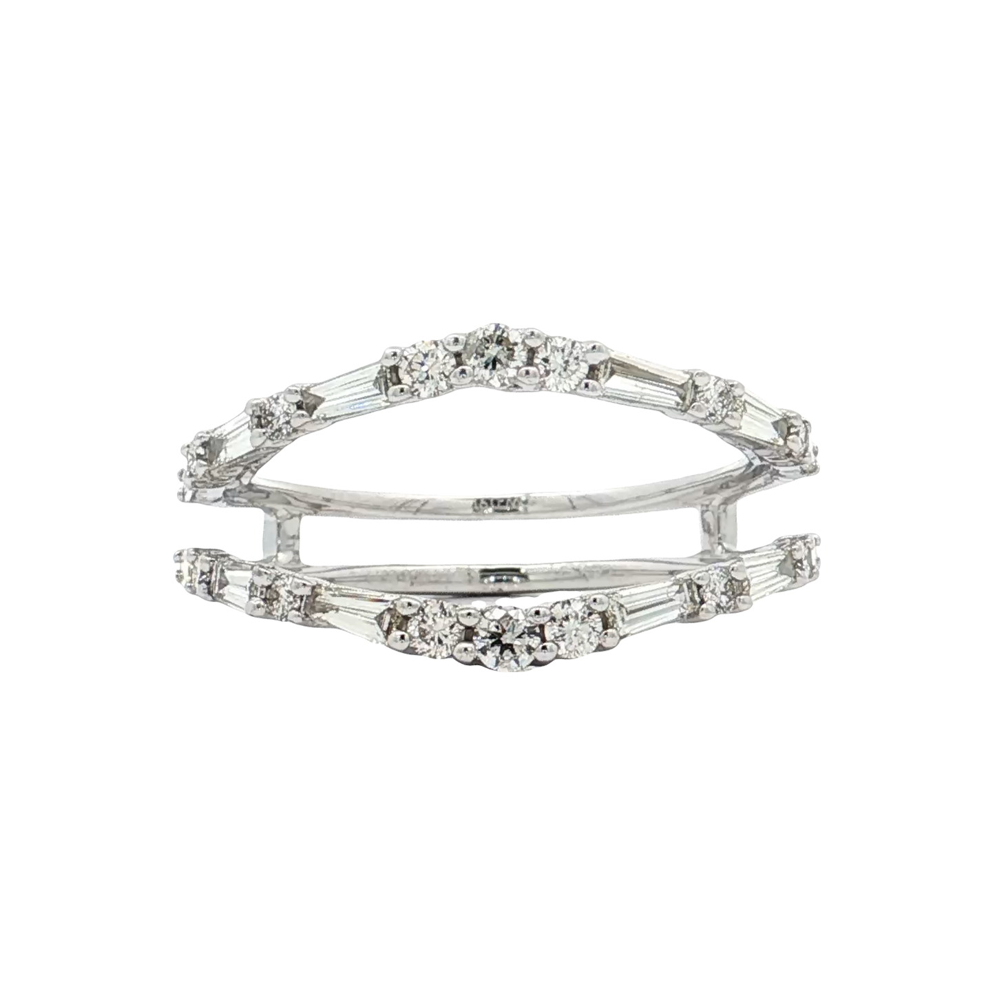 White Gold Diamond Ring Guard