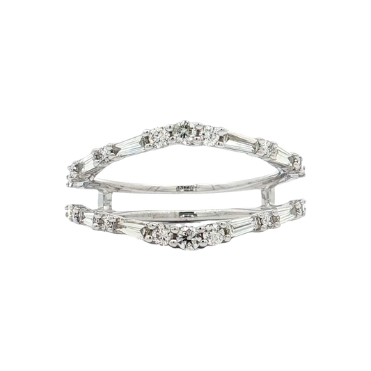 White Gold Diamond Ring Guard