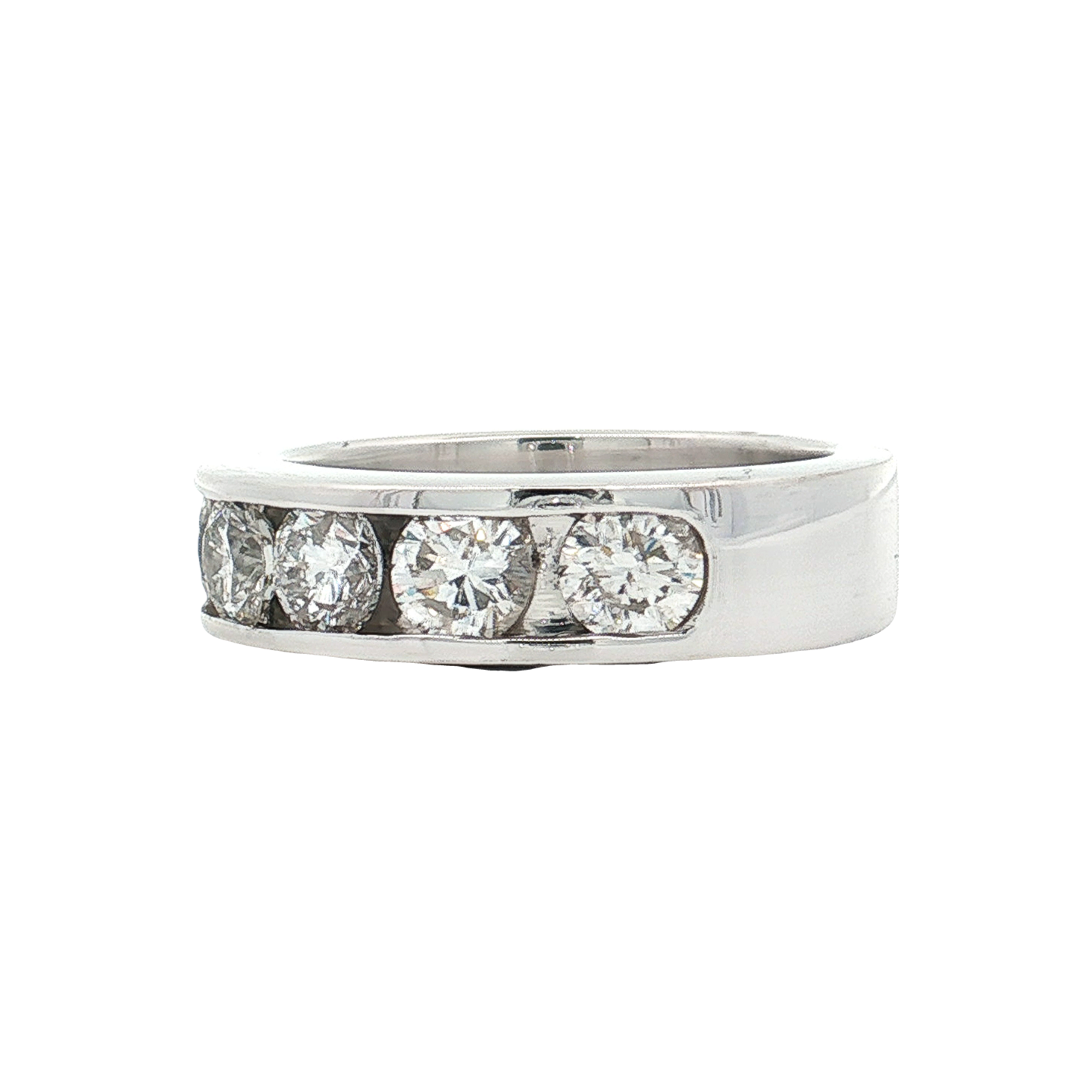 White Gold Diamond Wedding Band