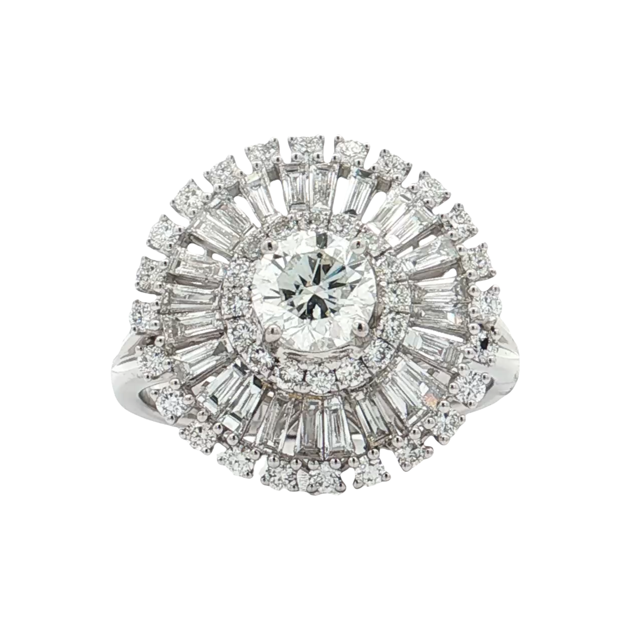 White Gold Diamond Bridal Ring